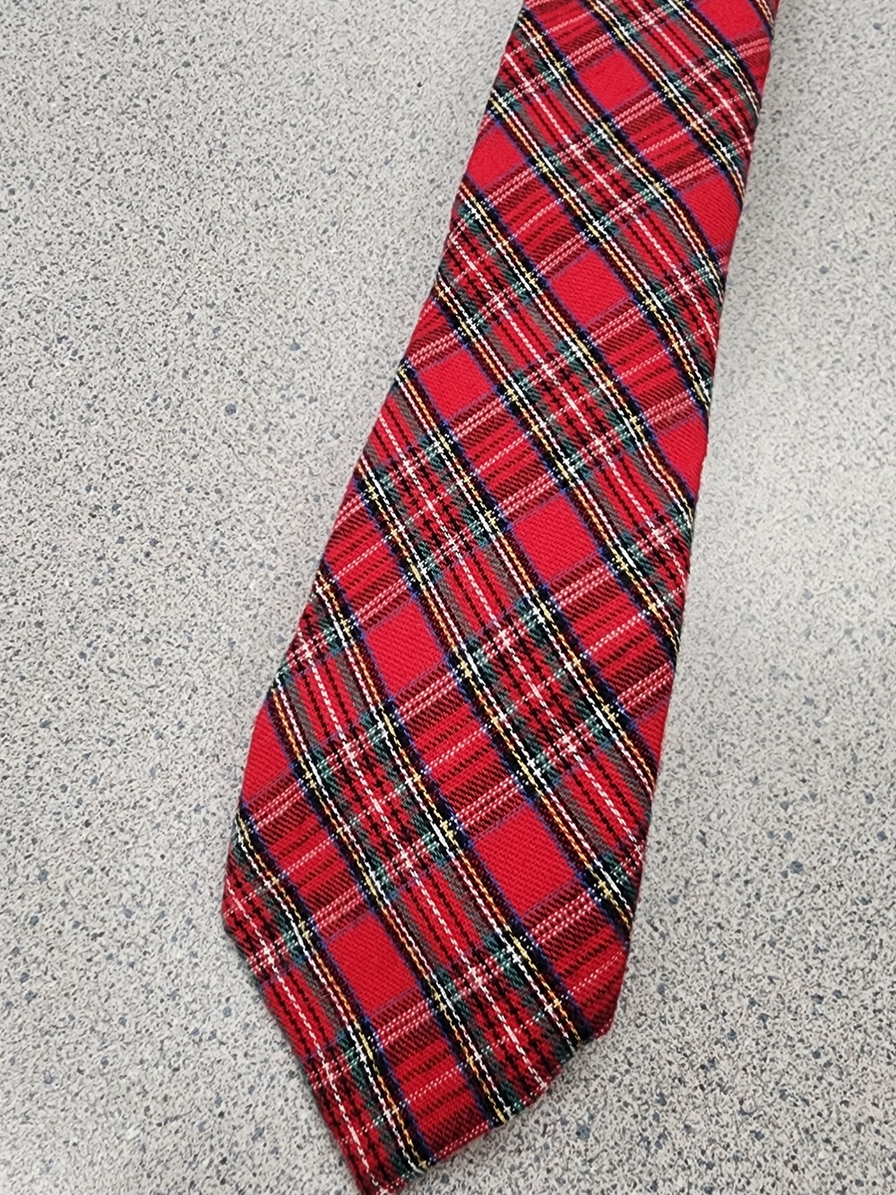 Lauren Ralph Lauren Mens Plaid Tartan Tie Red Green Holiday Festive